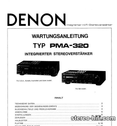 Więcej informacji o „Denon PMA-320”