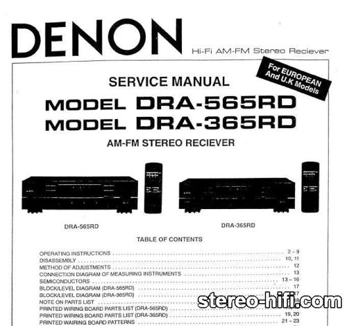 Więcej informacji o „Denon DRA-565RD, DRA-365RD”