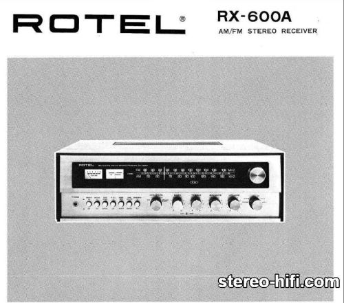Więcej informacji o „Rotel RX-600A”