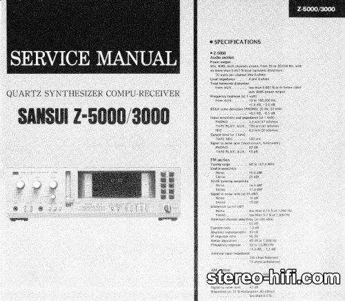 Więcej informacji o „Sansui Z-3000 Z-5000 sm”