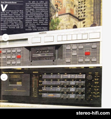 Więcej informacji o „HIFI Vision 55 (DE) - Porównanie Nakamichi Dragon i Revox B215”