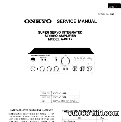 Więcej informacji o „Onkyo A-8017”