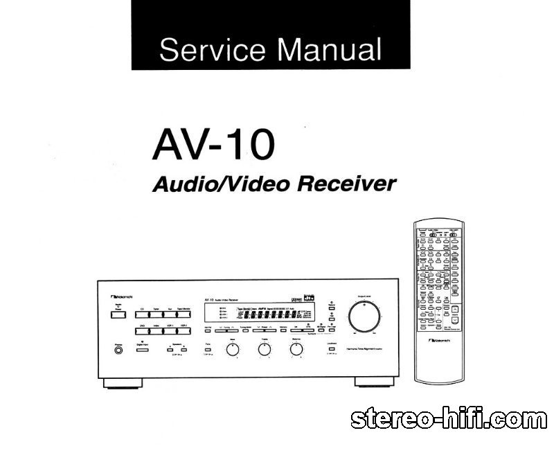 Więcej informacji o „Nakamichi AV-10”