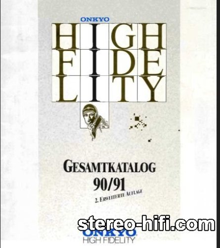Więcej informacji o „Onkyo HiFi Katalog 1990-1991”