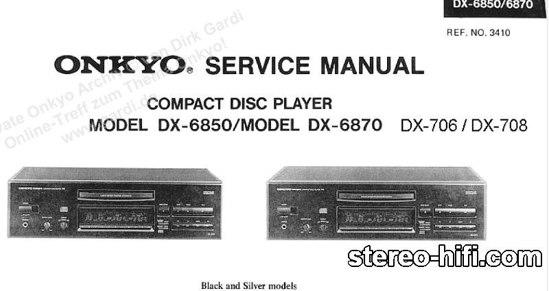 Więcej informacji o „ONKYO DX-6850, DX-6870, DX-706, DX-708”