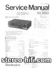 Więcej informacji o „TECHNICS RS-B555 Service Manual”
