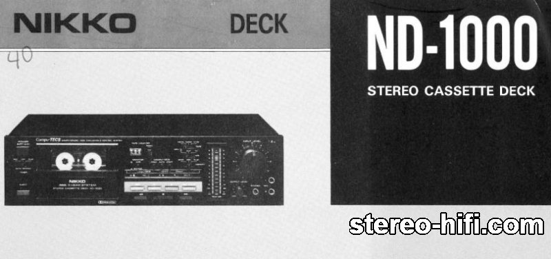 Więcej informacji o „Nikko ND-1000”
