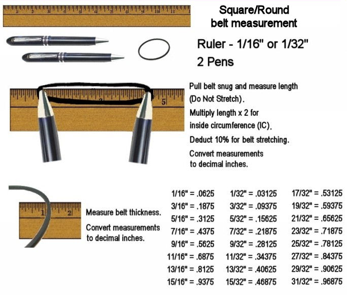 Перевести belt. Belt Parts. VCR 1/4 Размеры.